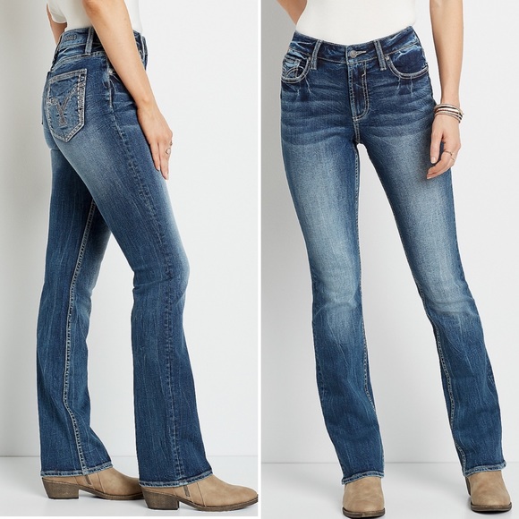 Vigoss Denim - VIGOSS embellished flap pocket Dallas jeans